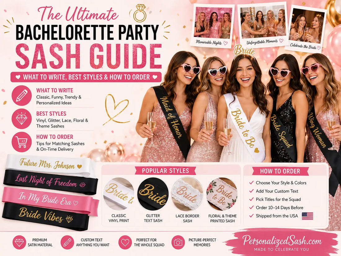 The Ultimate Bachelorette Party Sash Guide