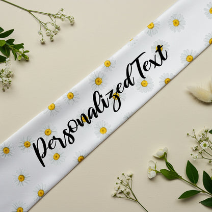 Custom Bellis Theme Wedding Sash