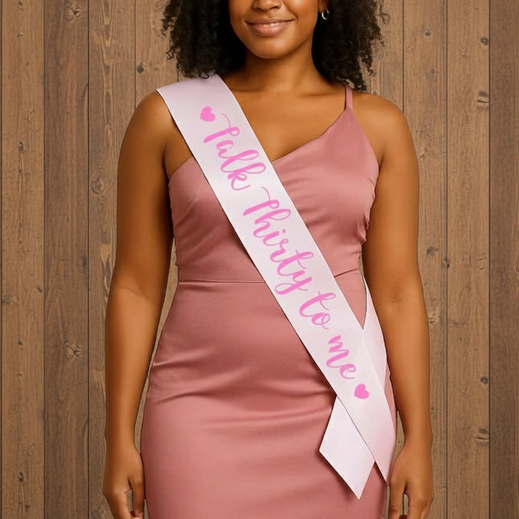 Personalised Ribbon, Personalised Sash, Hed Party, Anniversary Sash, Celebration Sash, Printed Sash