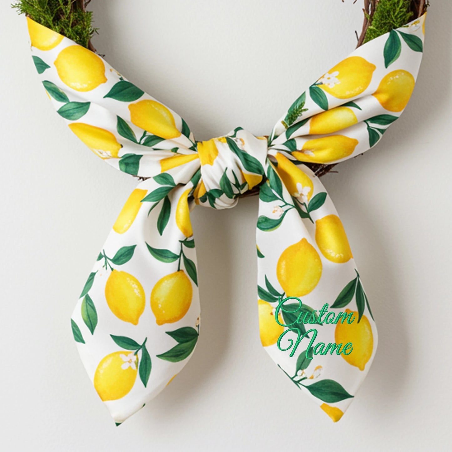 Personalized Party Perfect Lemon Wreath Sash