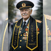 Personalized custom printed army sash for formal military events