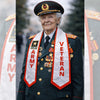 Custom printed army satin sash with personalized design