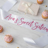 Personalised Ribbon, Personalised Sash, Hed Party, Anniversary Sash, Celebration Sash, Printed Sash.
