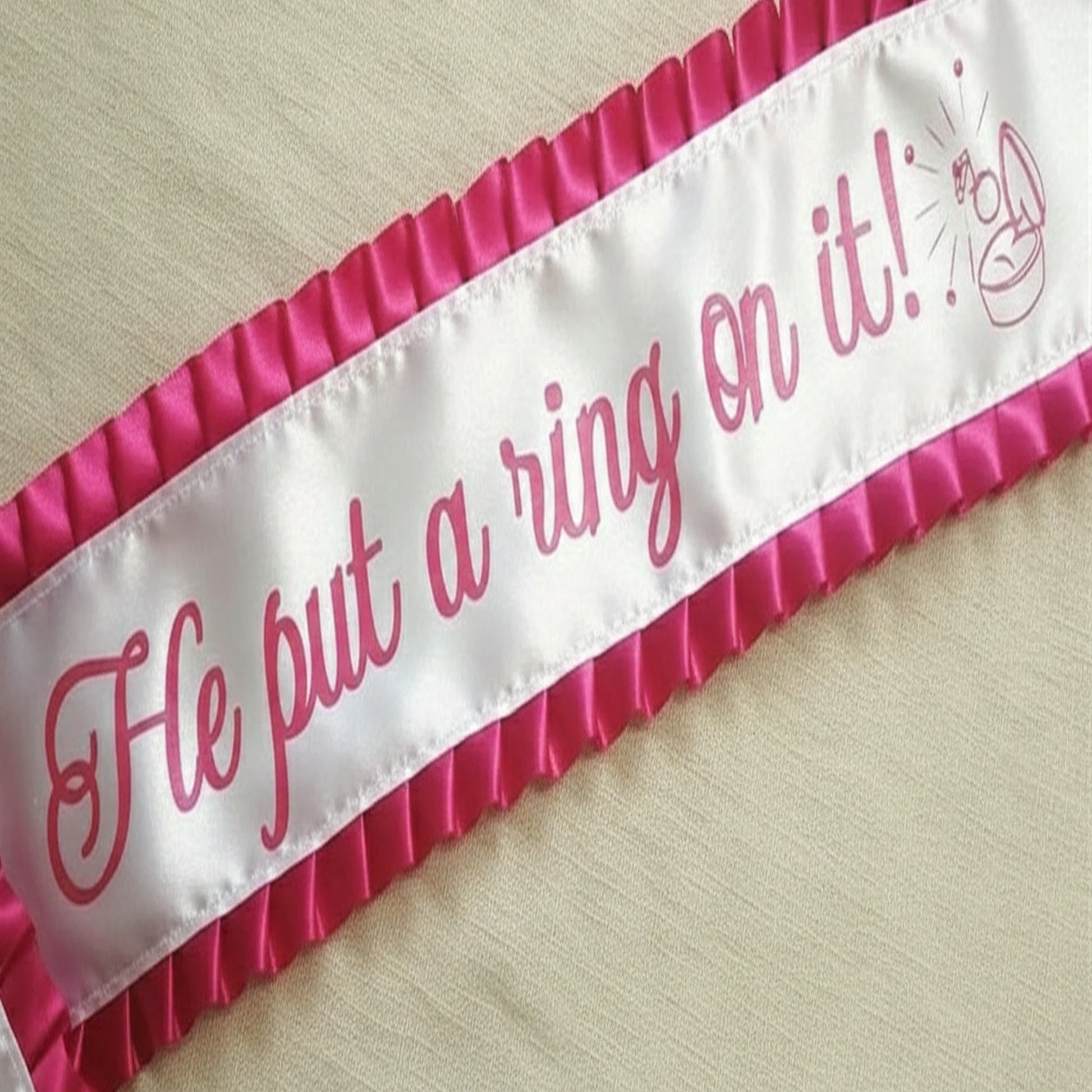 promotional sash, sister auntie gran, wedding frills ,bridal party, bride, bachelorette, hen party.