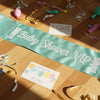 baby shower sash, gender reveal decor, party accessories, mother to be sash, baby shower party.