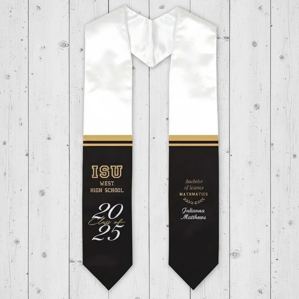graduation stole, LVN nurse stole 2025,LVN nurse stole 2024,custom stole, college stoles, personalized stoles