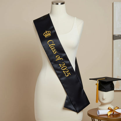 Birthday sash, Class of the year Sash,  custom sash, customize sash, embroidery pattern.