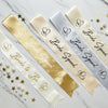 glittery sash, Bridal Party Favor, Bachelorette Party, Future Mrs Sash, Custom Bridal Sash.