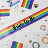 bachelor sash, rainbow sash, engayged,  engayged sash, Made in the USA, Rainbow, Celebration,