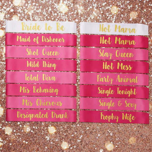 bride sash, hen sash ,hens sash, custom birthday gift, custom favor, bridesmaid proposal.