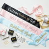 Bachelorette Sash, Personalized Sash, Custom Sash, Customized Sash.