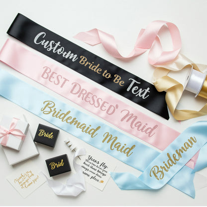 Bachelorette Sash, Personalized Sash, Custom Sash, Customized Sash.