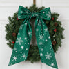 seasonal decor, fall porch decor, fall wreath bow, monogram wreath sash, winter wreath sash.