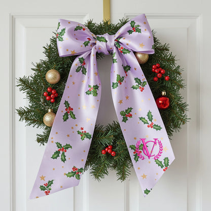 front door wreath, front door decor, seasonal decor, winter wreath sash, personalized sash, christmas bow, Nutcracker Sash, housewarming gift.