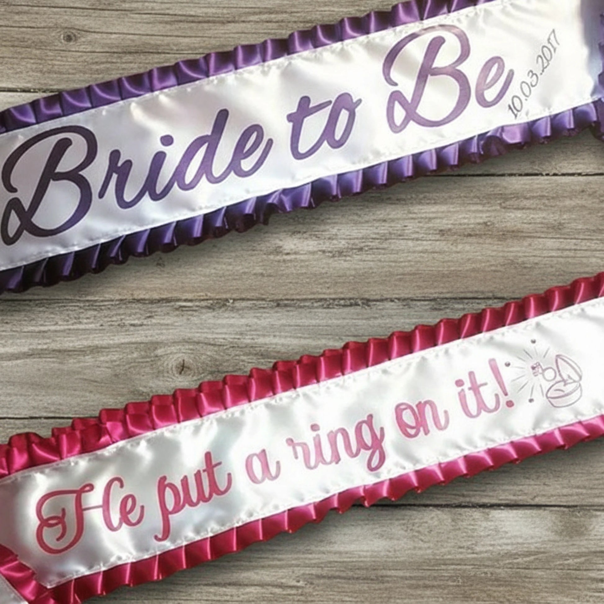 baby shower mum, beauty princess, bespoke ribbon, bride to be hen do, competition winner.