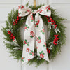 seasonal decor, fall porch decor, fall wreath bow ,monogram wreath sash, winter wreath sash.
