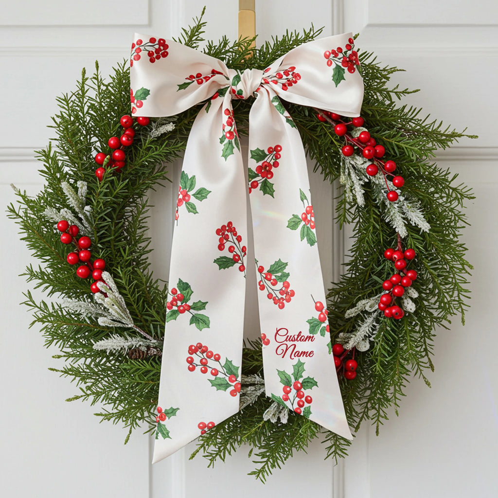 personalized gift, housewarming gift, christmas gifts, hostess gift, front door bow, front door wreath