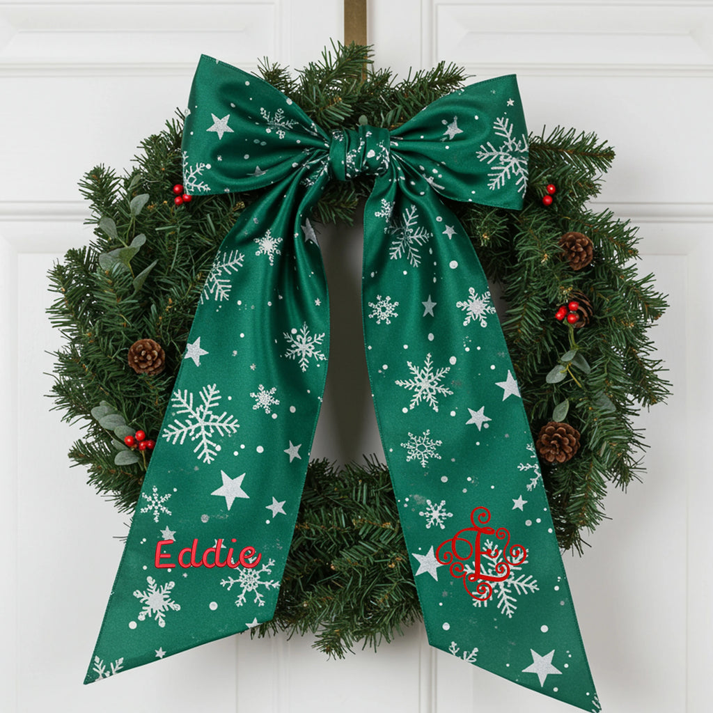 personalized gift, housewarming gift, christmas gifts, hostess gift, front door bow, front door wreath