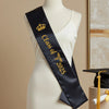 Black Sash, Nursing Sash, Graduation Year Sash, Custom Sash, Customized Sash, Personalized Sash.
