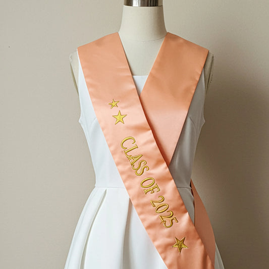 Class of the Year Sash, Sash, custom Sash, Personalized Sash, Sashes, custom Sashes.