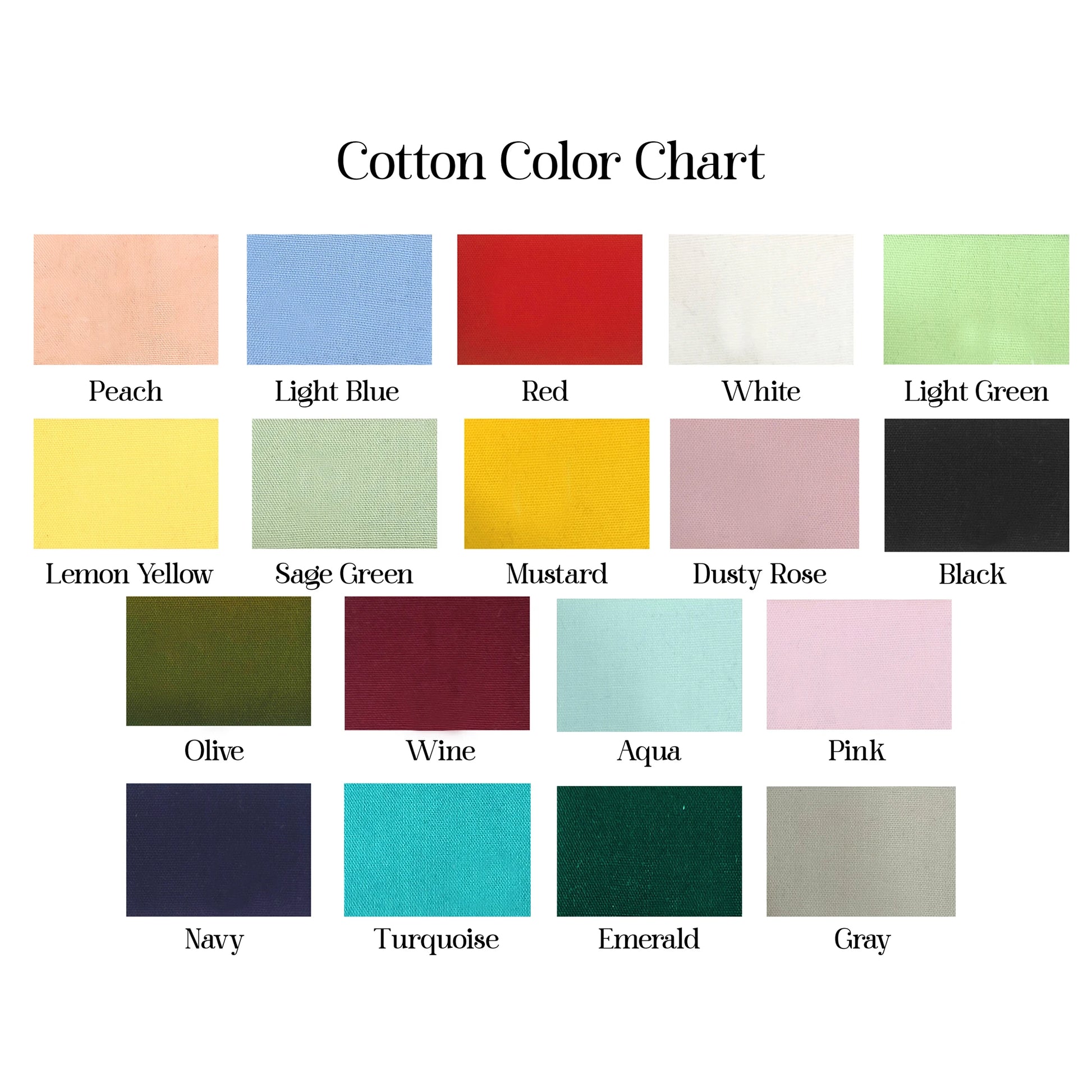 Cotton sash Color sash, color chart of wreath sash 