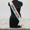 Custom Sash, Concert Accessories, Cowboy Carter, Fancy Sash ,Concert Costume Sash, Wester Sash, Gathered Trim Sash
