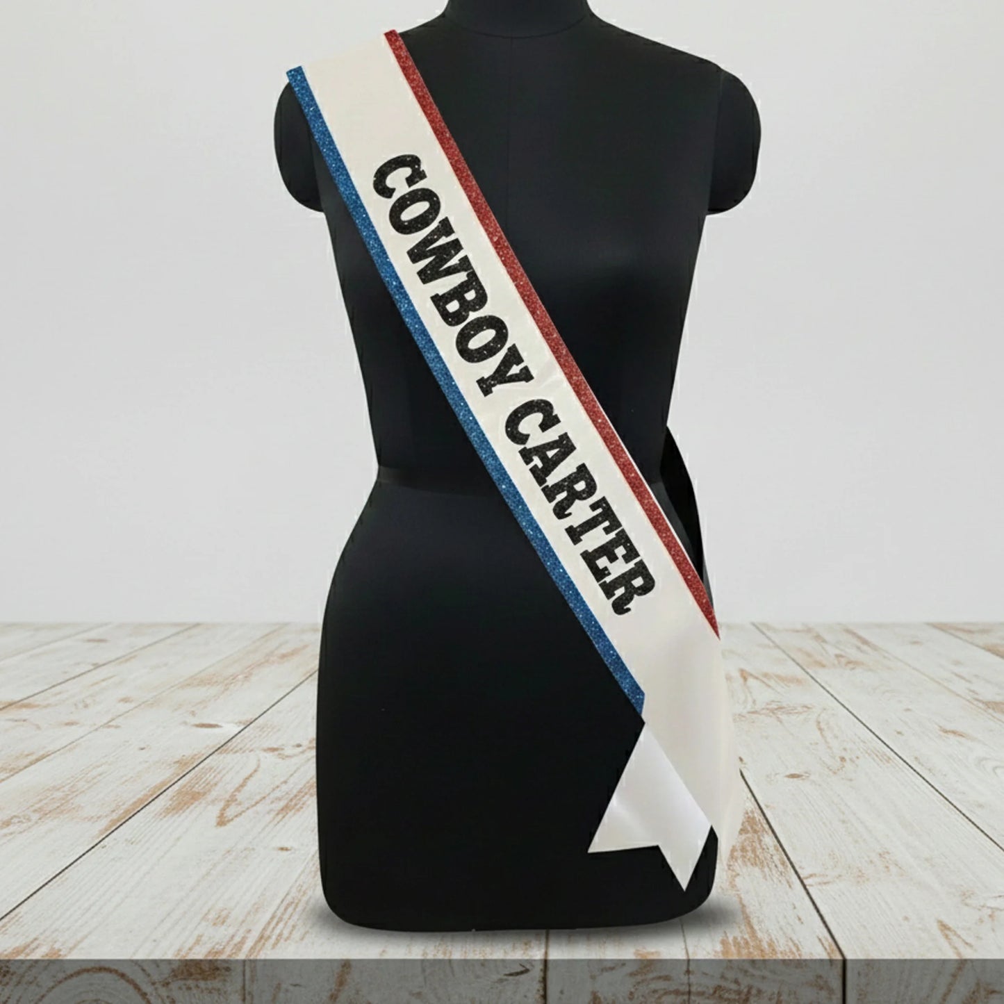 Custom Sash, Concert Accessories, Cowboy Carter, Fancy Sash ,Concert Costume Sash, Wester Sash, Gathered Trim Sash
