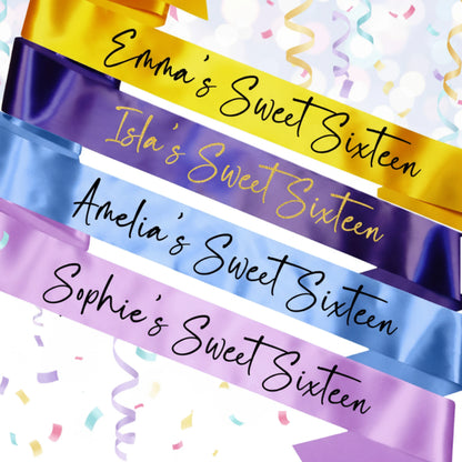 Birthday Party, Hen Do Sash, Graduation Sash, Wedding Sash, Party Sash, Stag Do Sash.