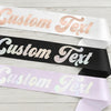 bachelorette sash, personalized sash, custom sash, birthday sash, satin sash, customized sash.
