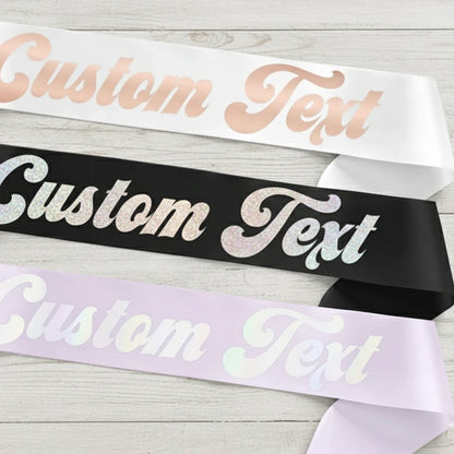 bachelorette sash, personalized sash, custom sash, birthday sash, satin sash, customized sash.
