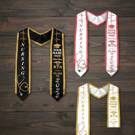 graduation gift, college graduation, custom graduation ,class of 2025 stole, class of 2025,flag graduation sash.