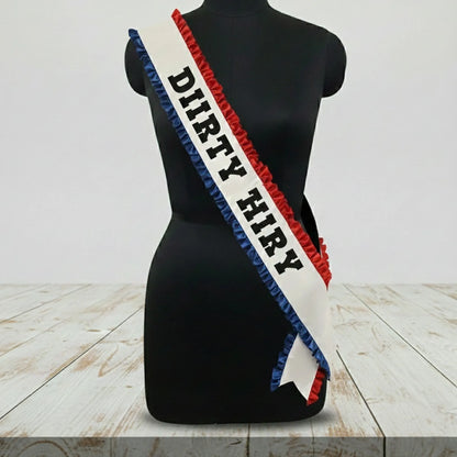 Custom Sash, Concert Accessories, Cowboy Carter, Fancy Sash, Concert Costume Sash, Wester Sash, Gathered Trim Sash
