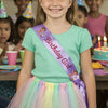 Sweet 6 Party, gradation sash, Sweet 6 Sash, birthday party sash, Sweet Sixteen Gift, Bachelorette Sash.
