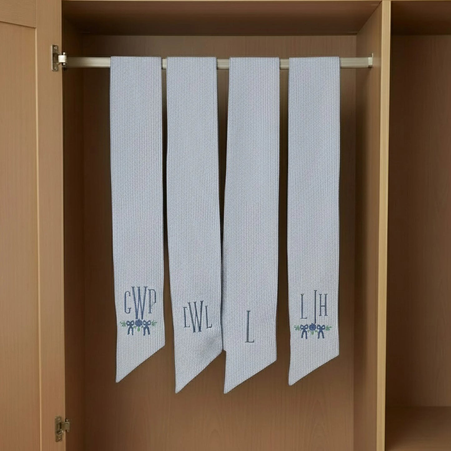 Housewarming Gift, Spring Wreath, your text sash, Door Wreaths, Monogram Wreath Sash, Wedding Sash.