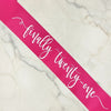 bachelorette  favor, bridal shower decor, 
 bride hair accessory, hen party sash, bride sash, hen sash, hens sash
