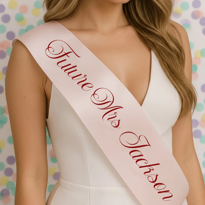 Team Bride, Personalised Sash, Hen Night Sash, bride to be sash, bridal sash, Luxury Sash, High Quality,