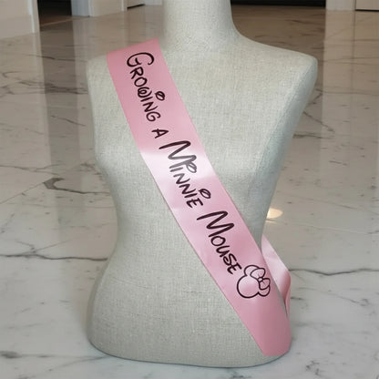 glittery sash, photo prop, sash, sash, graduation sash, baby shower sash.