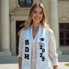 Gifts for Friends, graduation gift, Graduation sash, university stole, custom stole,