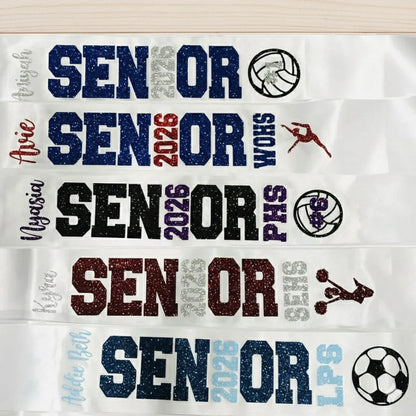graduation sash, senior 2025 sash, graduate 2025, Personalized Sash, Custom Sash, graduate sash, Glitter Sash