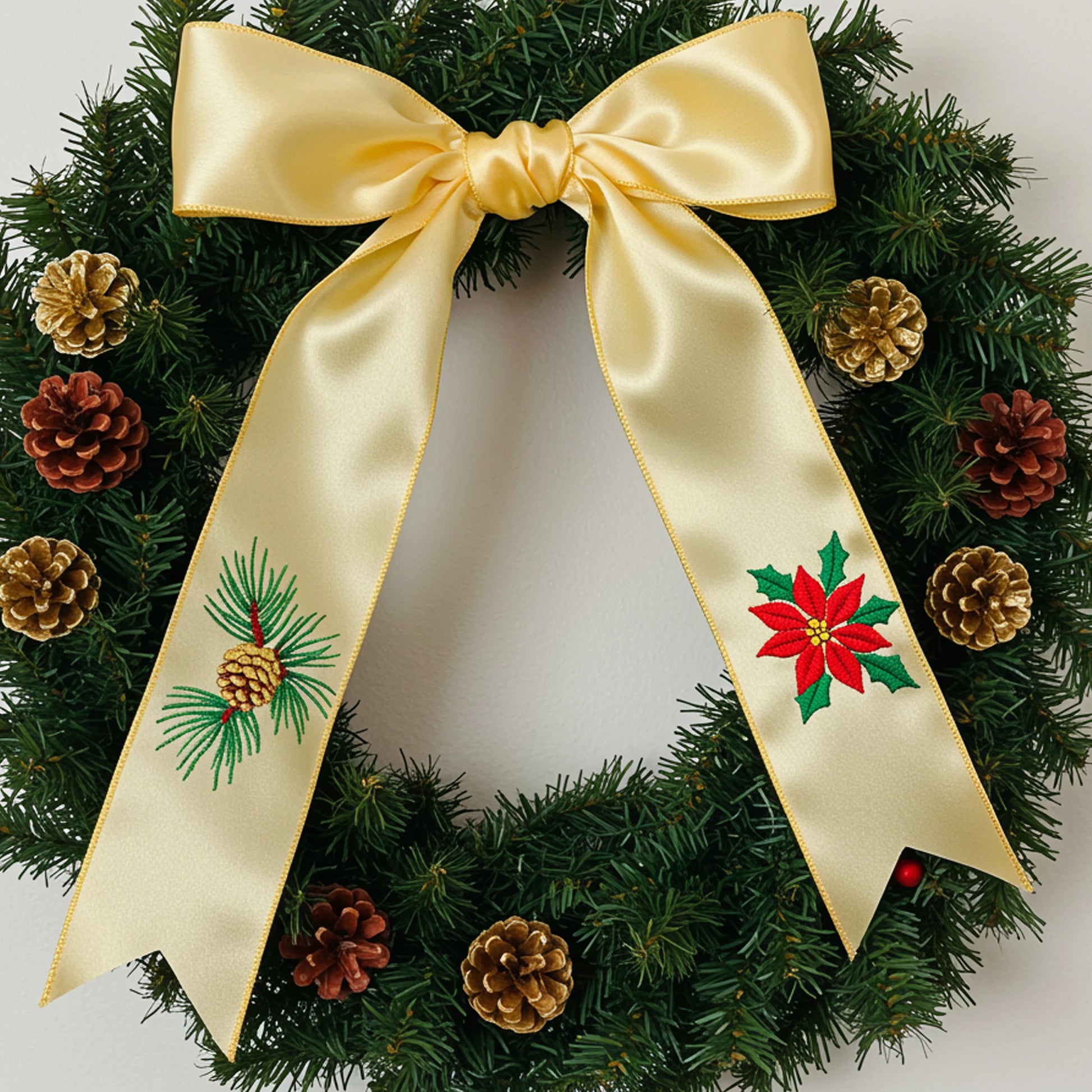 front door decor, seasonal decor ,winter wreath sash, personalized sash, christmas bow, Nutcracker sash