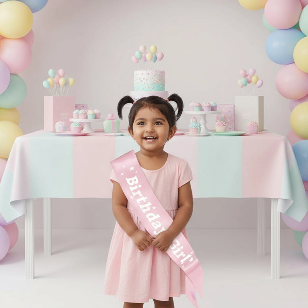birthday sash, personalized 21 sash, pink satin birthday, milestone party sash, satin birthday sash.