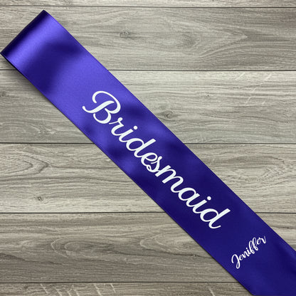Bachelorette Sash, personalized sash, custom sash, Bridal Shower Sash, Bridal Sash.