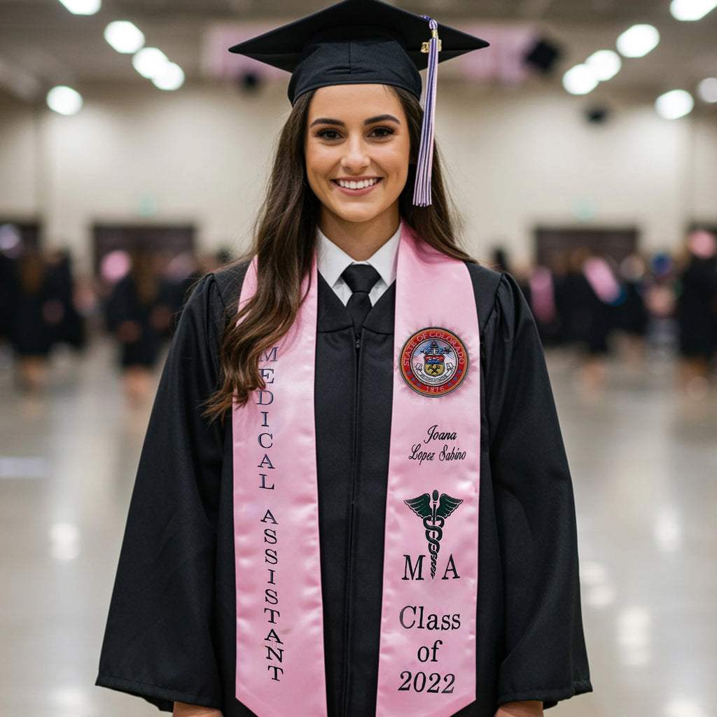 graduation gift, custom stole, college stoles, personalized stoles, nursing stole, Gifts for graduates.