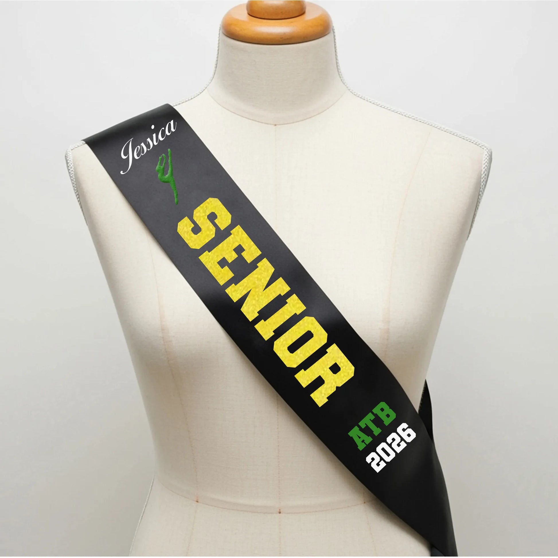 senior 2025 sash, graduate 2025, Personalized Sash, Custom Sash, graduate sash, Glitter Sash
