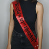 bridesmaid sash, custom lace sash, personalized sash, birthday sash, border lace sash, embroidery sash, customized sash