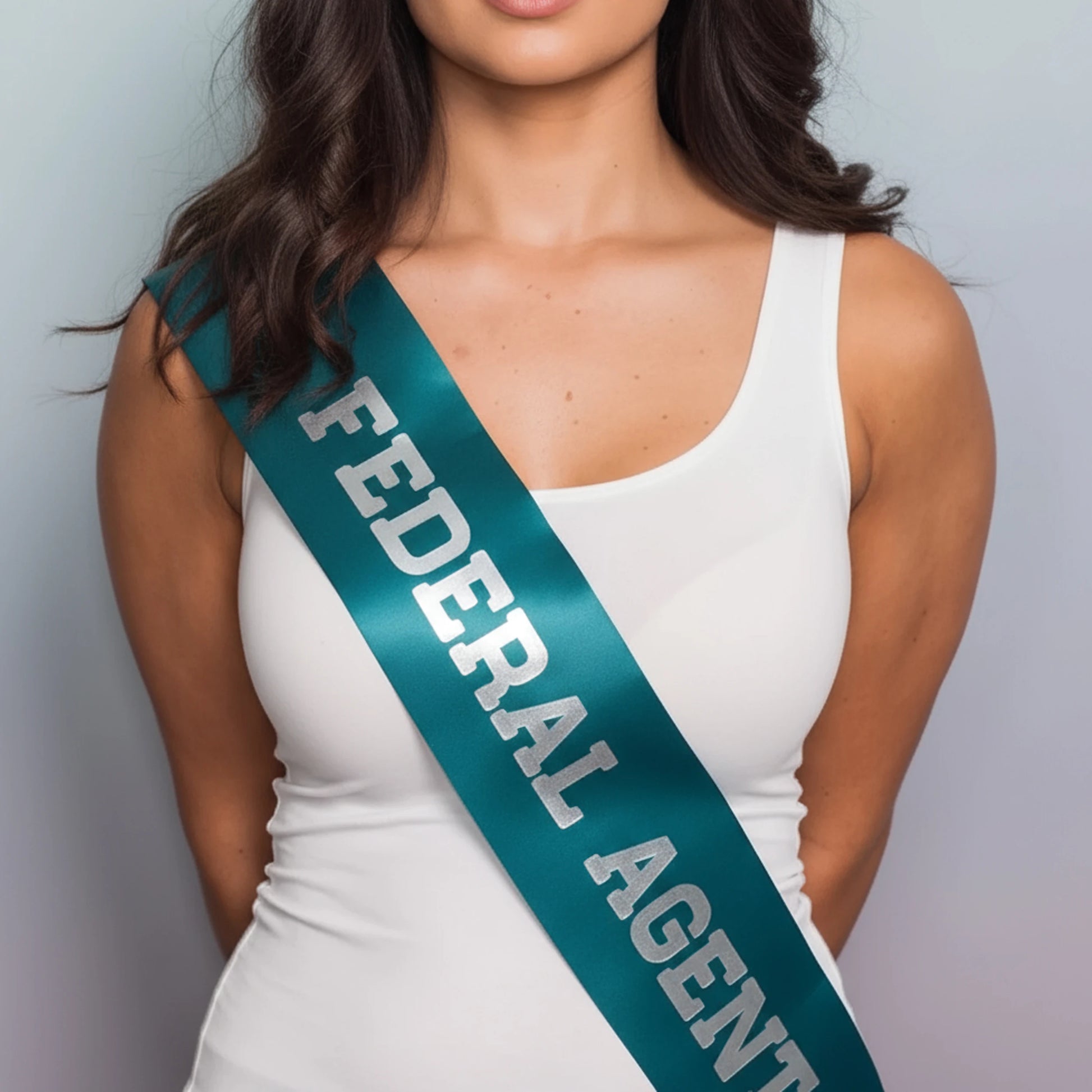 film movie sash, fancy dress sash, princess queen sash, satin ribbon, bespoke sash, personalised sash, miss congeniality, pageant queen, federal agent, sandra bullock