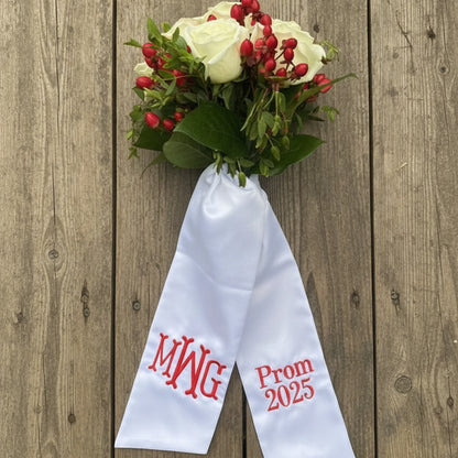 Housewarming Gift, Spring Wreath, your text sash, Door Wreaths, Monogram Wreath Sash, Wedding Sash, Easter Wreath Sash.
