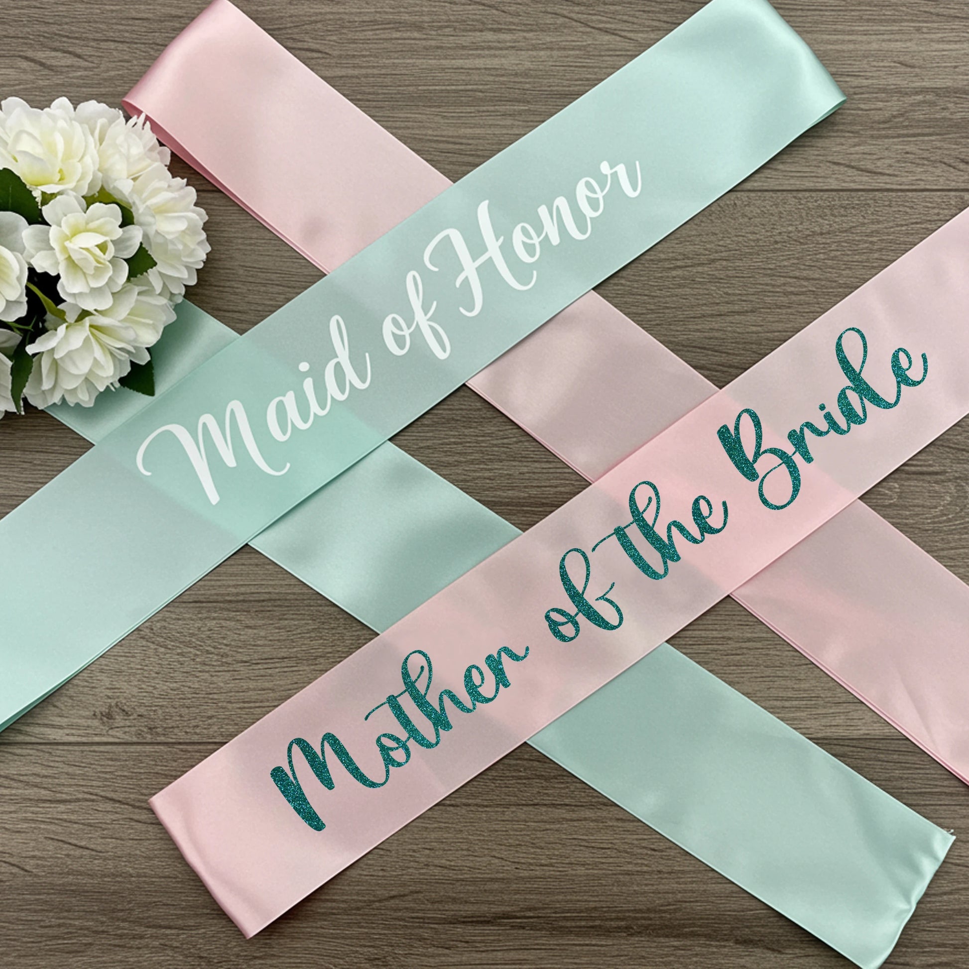 mother of the bride, hen sash, hen party sash, birthday sash, bridesmaid proposal, Bride Tribe Sash.