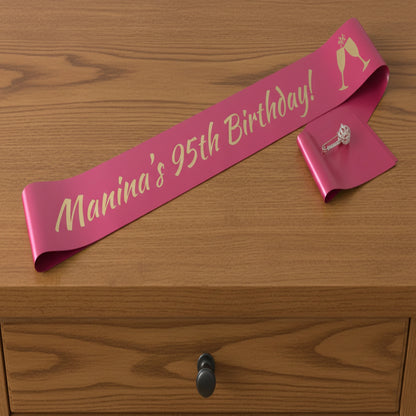 custom embroidery, bridal sash, Graduation Sash, wedding sash, party sash, baby shower sash