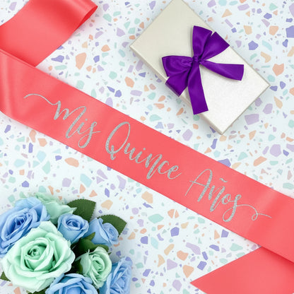 personalized 21 sash, pink satin birthday, milestone party sash, satin birthday sash.

